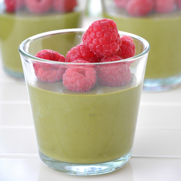 Raspberry Matcha Pannacotta