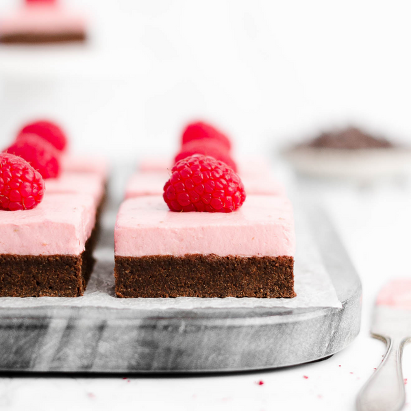 Healthy Chocolate and Raspberry Brownies