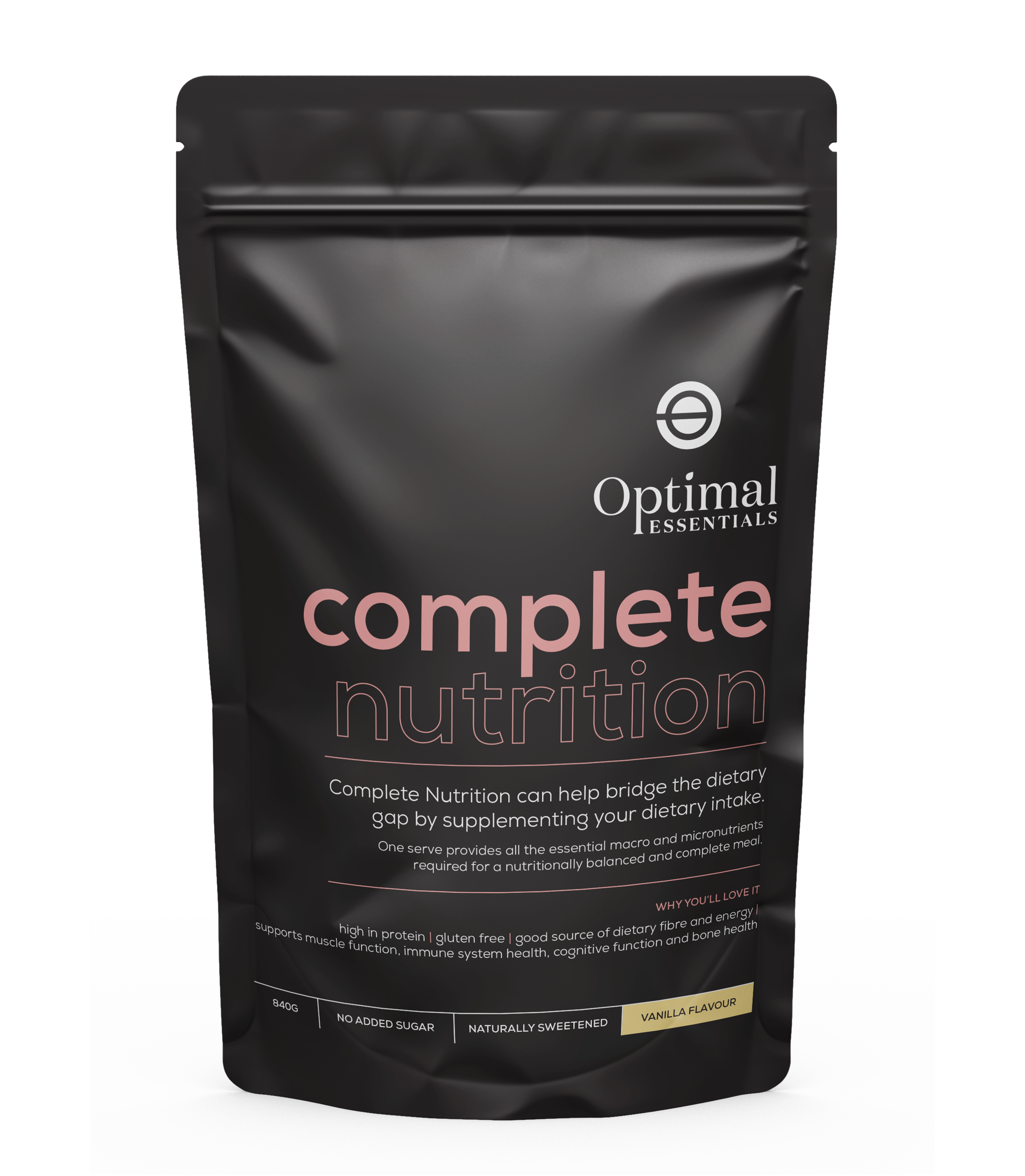 Optimal Essentials Vanilla Flavoured Complete Nutrition Powder for your Nutrition Intake at Eat Well Health