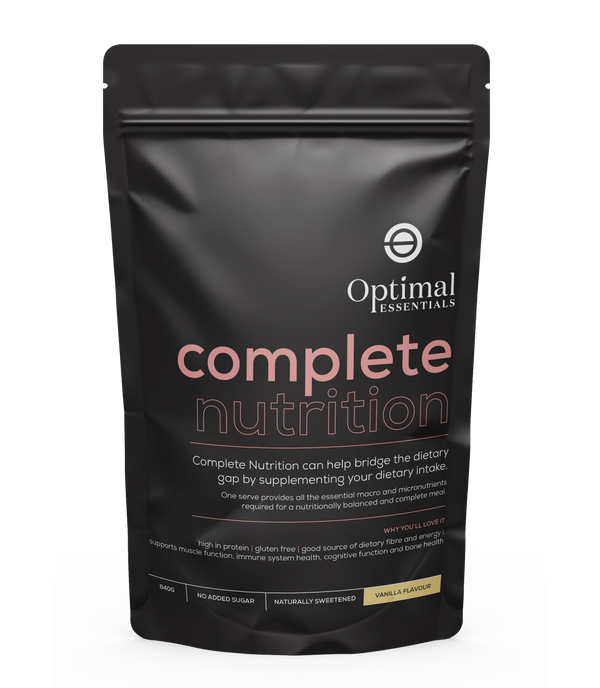 Optimal Essentials Vanilla Flavoured Complete Nutrition Powder for your Nutrition Intake at Eat Well Health