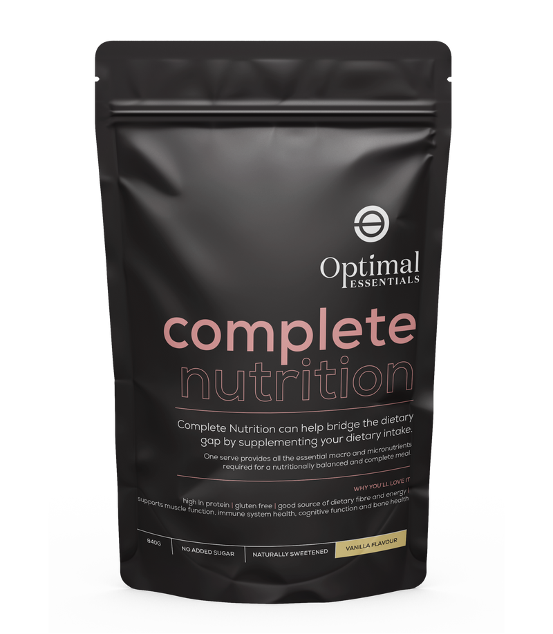 Optimal Essentials Vanilla Flavoured Complete Nutrition Powder for your Nutrition Intake at Eat Well Health