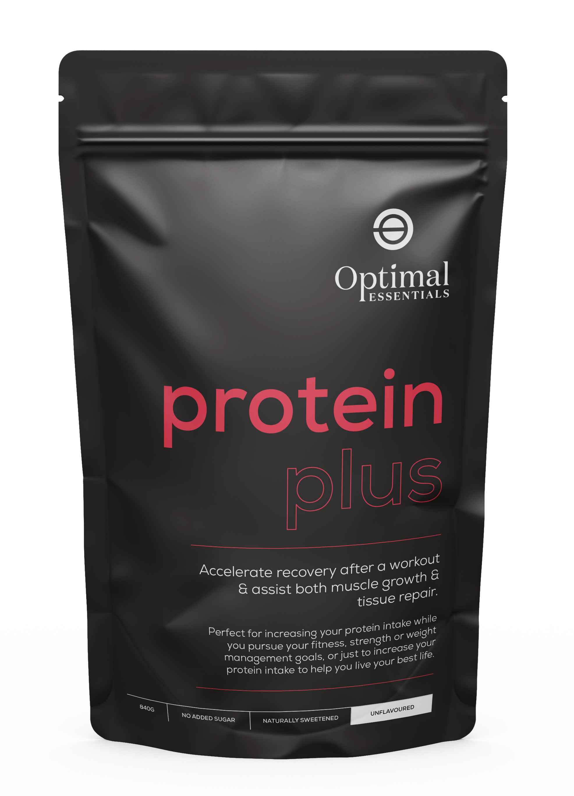 Optimal Essentials Unflavoured Protein Plus Powder for Protein Intake at Eat Well Health