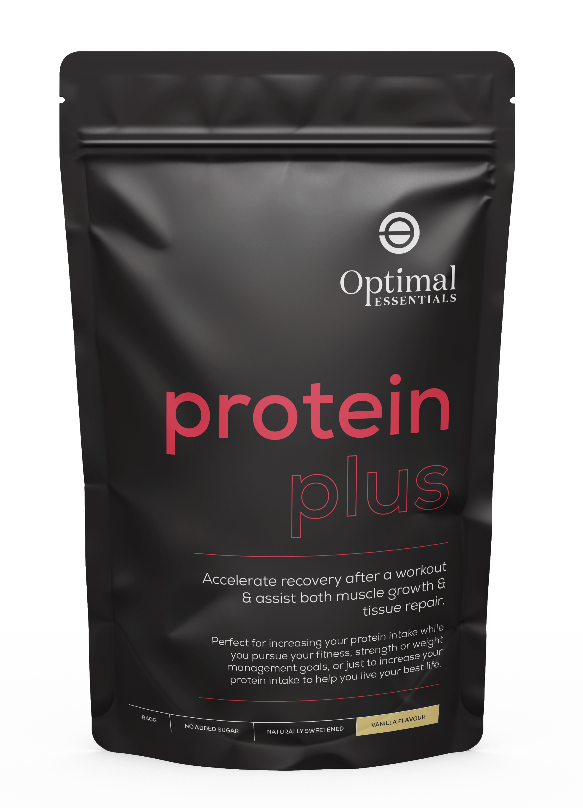 Optimal Essentials Vanilla Flavoured Protein Plus Powder for Protein Intake at Eat Well Health