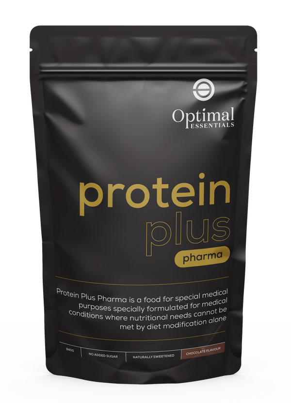 Optimal Essentials Chocolate Flavoured Protein Plus Powder for your Protein Intake at Eat Well Health