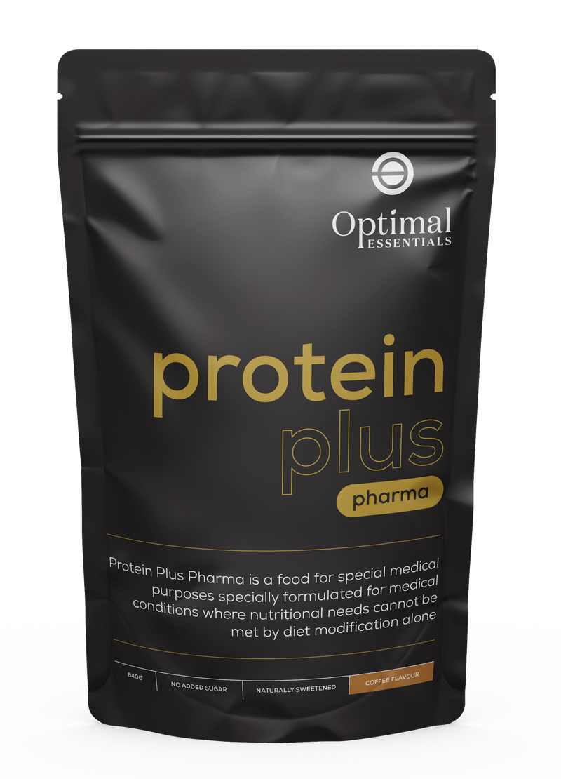 Optimal Essentials Coffee Flavoured Protein Plus Powder for your Protein Intake at Eat Well Health