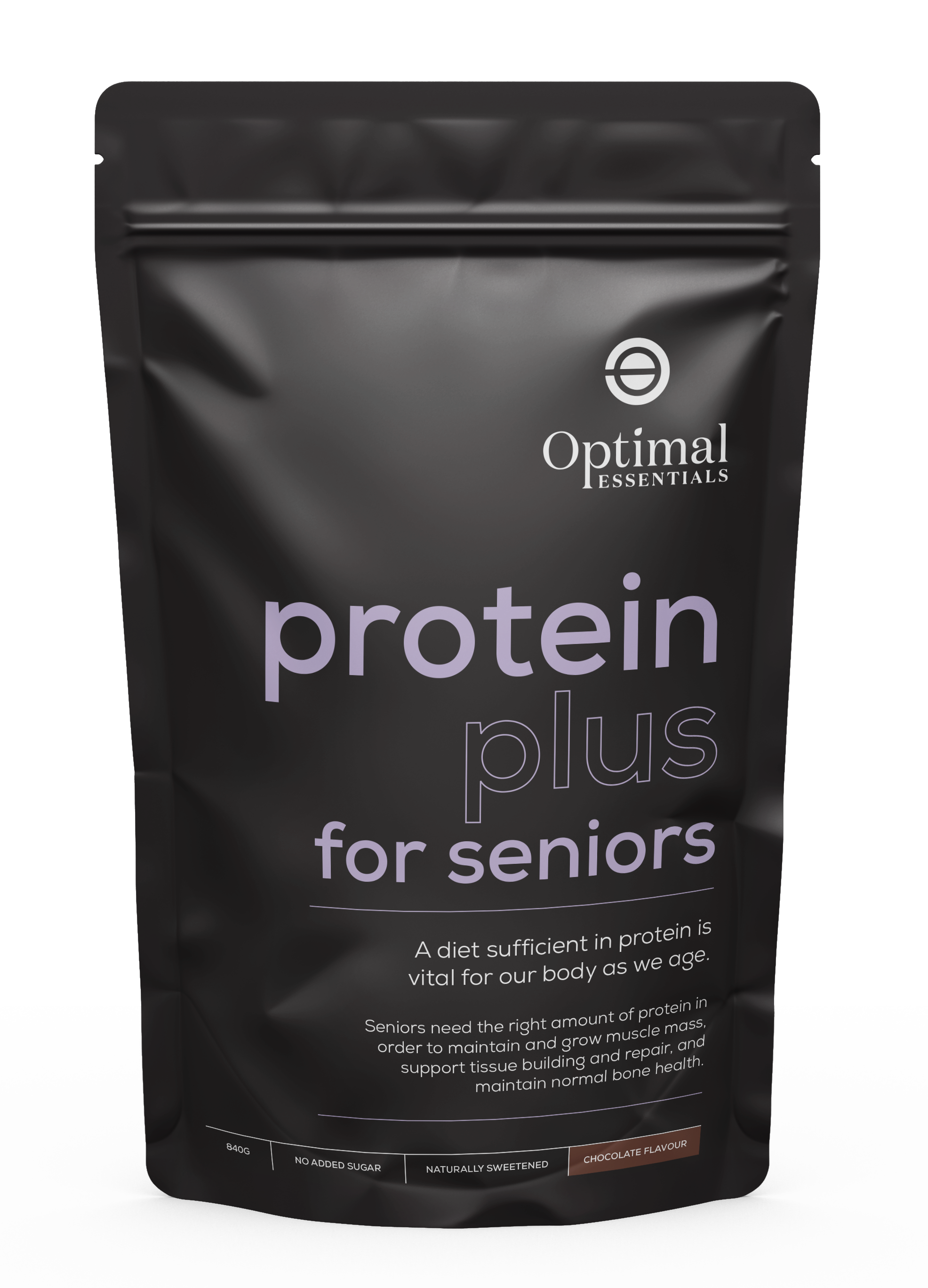 Optimal Essentials Chocolate Flavoured Protein Plus Powder for Seniors for Protein Intake at Eat Well Health