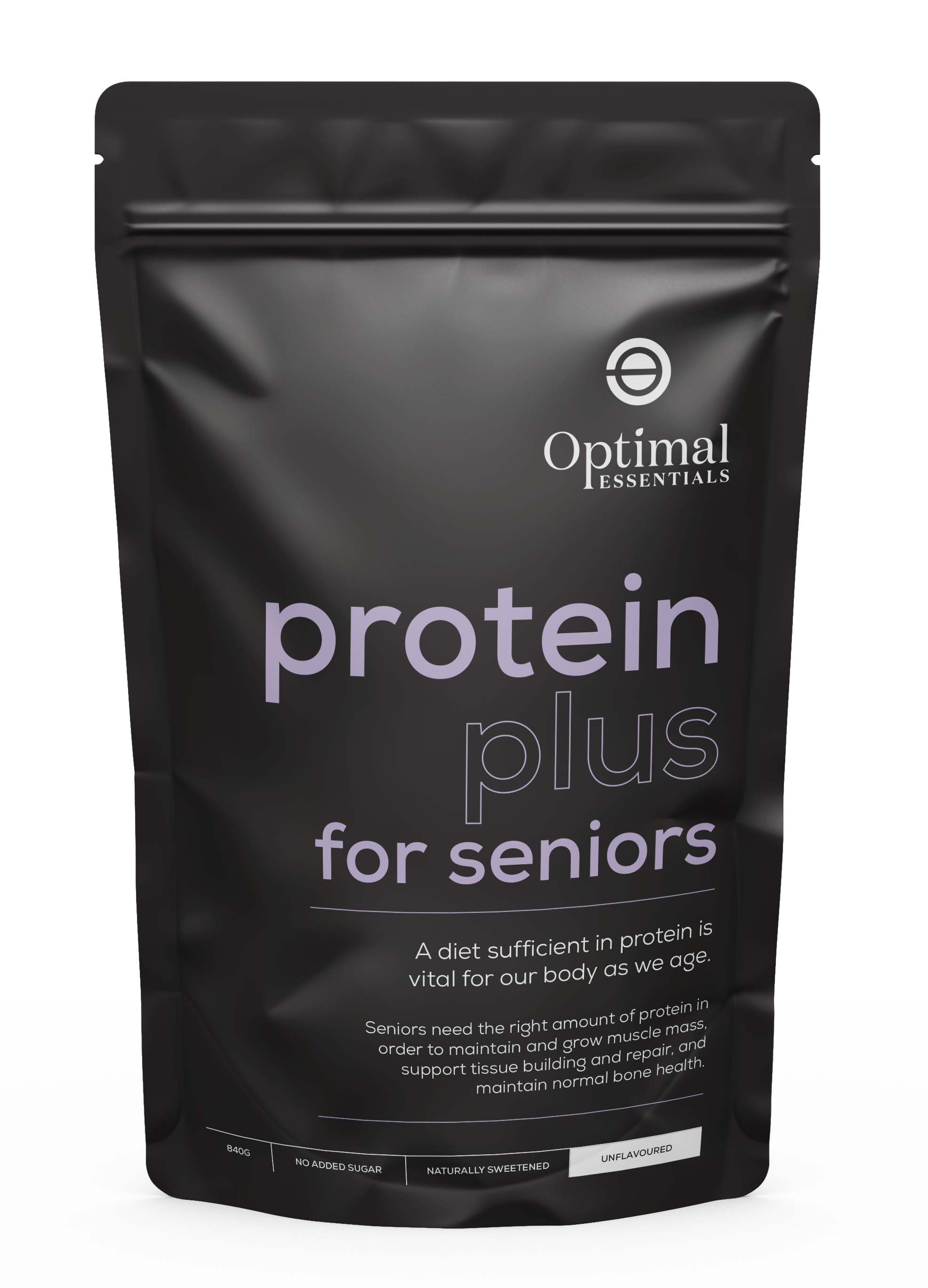 Optimal Essentials Unflavoured Protein Plus Powder for Seniors for Protein Intake at Eat Well Health