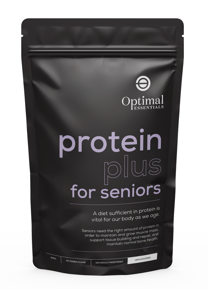 Optimal Essentials Unflavoured Protein Plus Powder for Seniors for Protein Intake at Eat Well Health