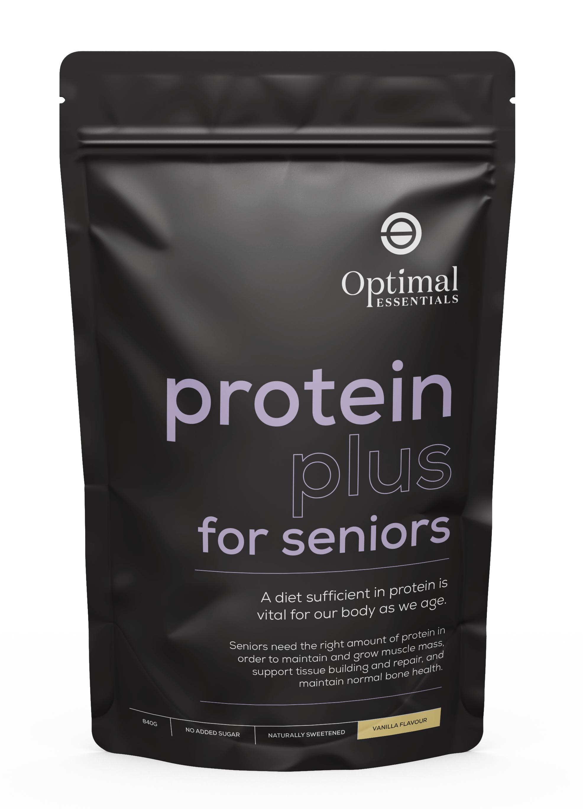 Optimal Essentials Vanilla Flavoured Protein Plus Powder for Seniors for Protein Intake at Eat Well Health