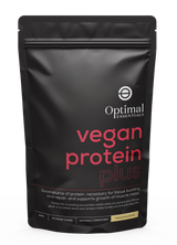 Optimal Essentials Vanilla Flavoured Vegan Protein Plus Powder for Protein Intake at Eat Well Health