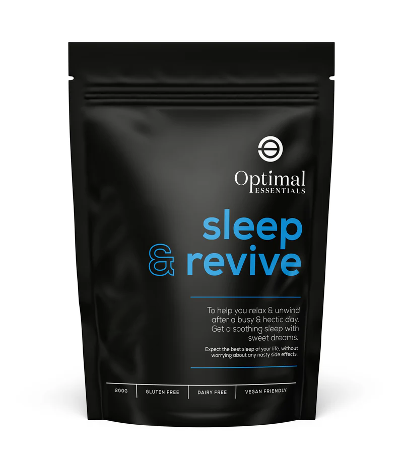 Optimal Essentials powder Sleep and Revive for you to relax and unwind.