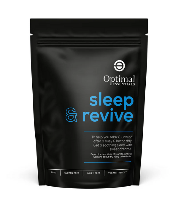 Optimal Essentials powder Sleep and Revive for you to relax and unwind.